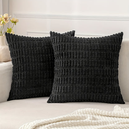 Corduroy Decorative Throw Pillow Cover Soft Bohemian Stripe Pillow Cover Modern Farmhouse Home Decoration Sofa Living Room Sofa Throw Pillow Cover