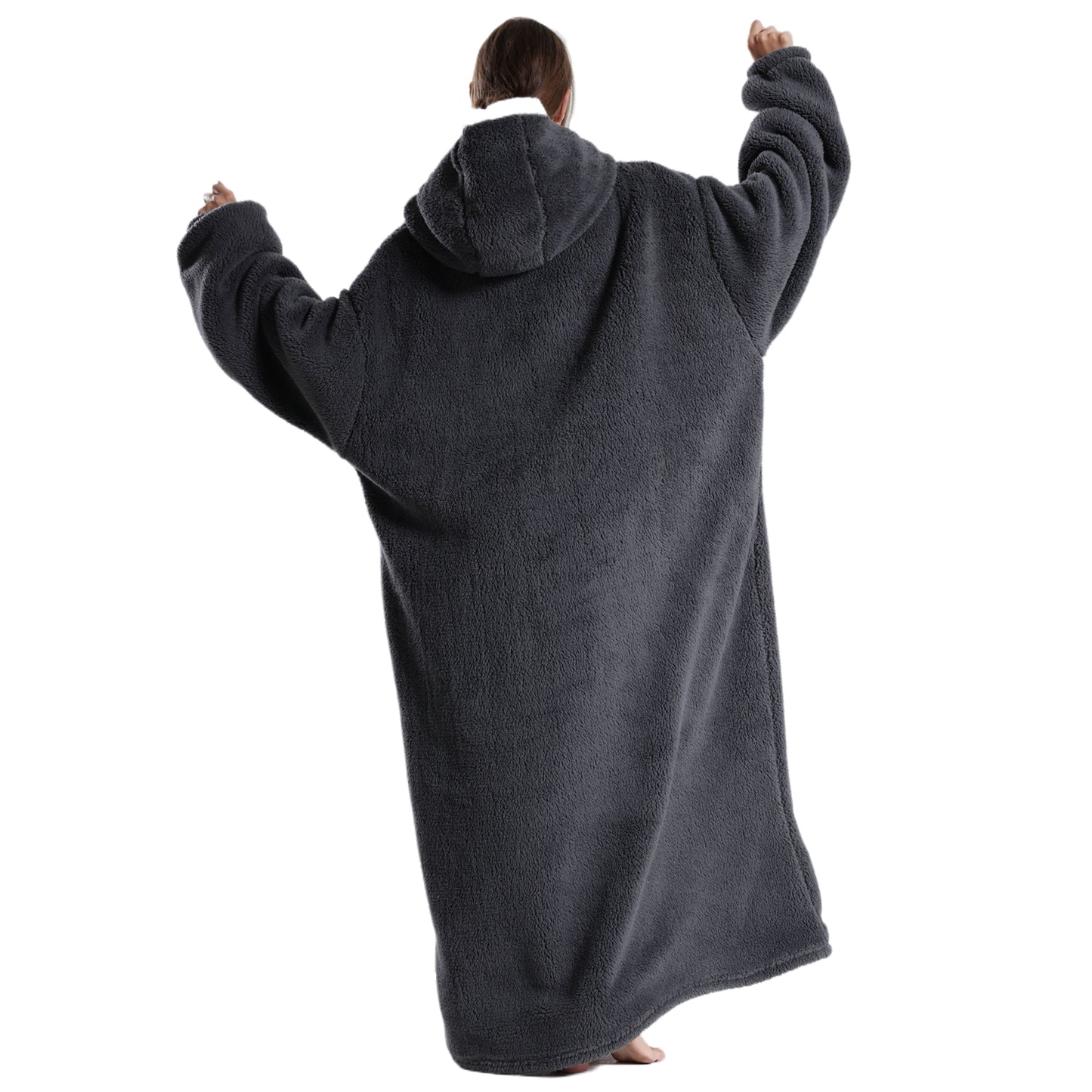 Oversized Wearable Blanket Hoodie Sweatshirt Women  Wearable Blankets Fleece Warm  Sleepwear Lazy TV Giant Blanket