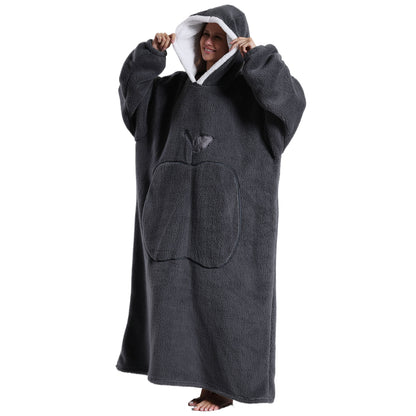 Oversized Wearable Blanket Hoodie Sweatshirt Women  Wearable Blankets Fleece Warm  Sleepwear Lazy TV Giant Blanket