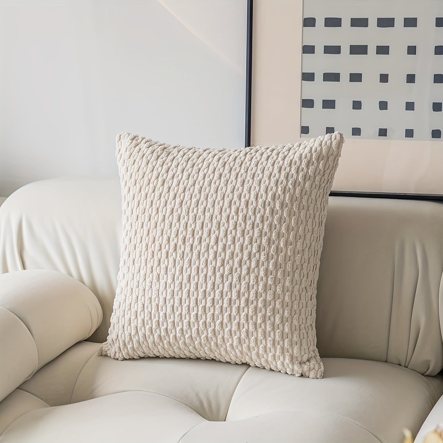 Corduroy Cushion Covers Christmas Decorative Soft Throw Pillow Cover Pillowcase For Sofa Livingroom Chair Bedroom With Invisible Zipper