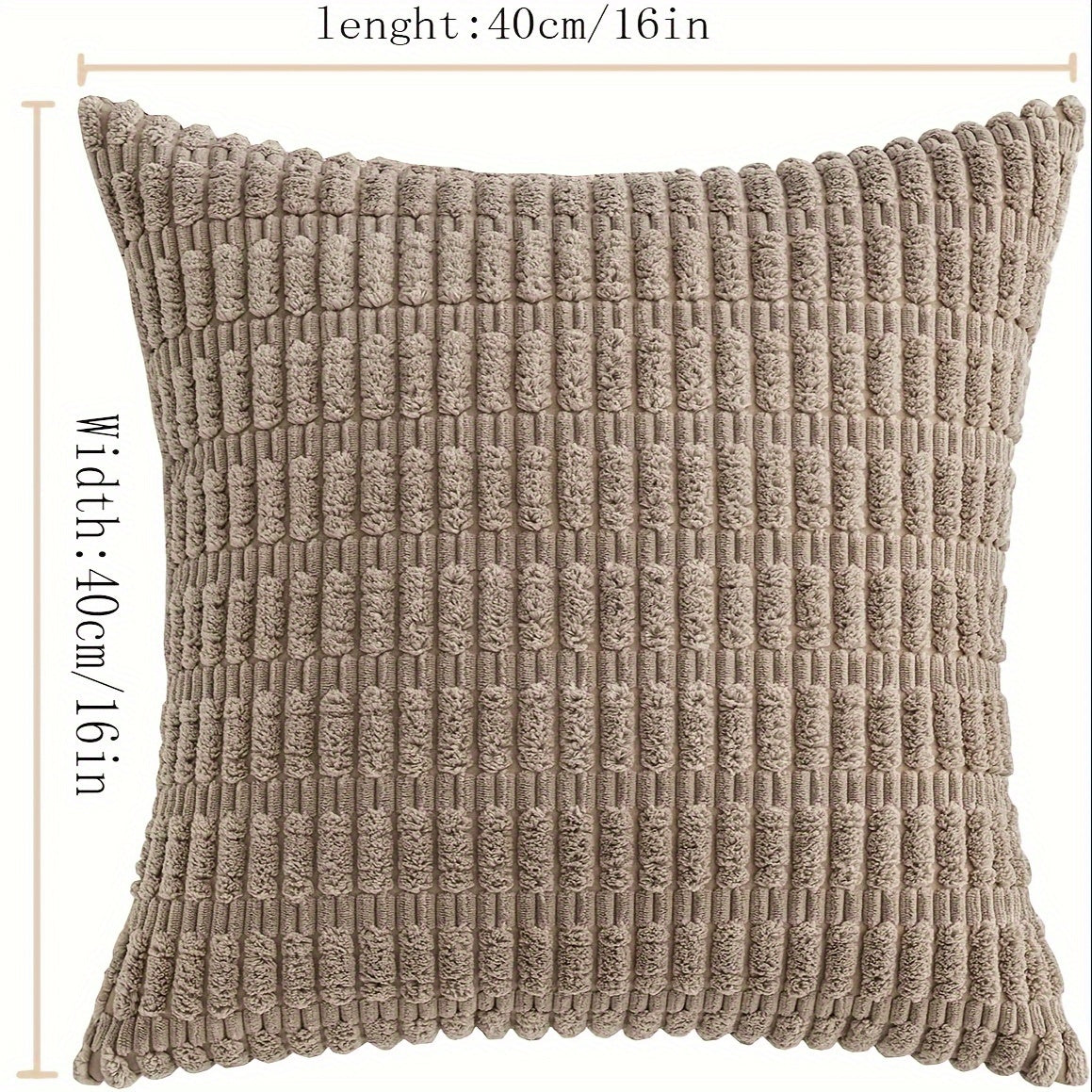 Corduroy Decorative Throw Pillow Cover Soft Bohemian Stripe Pillow Cover Modern Farmhouse Home Decoration Sofa Living Room Sofa Throw Pillow Cover