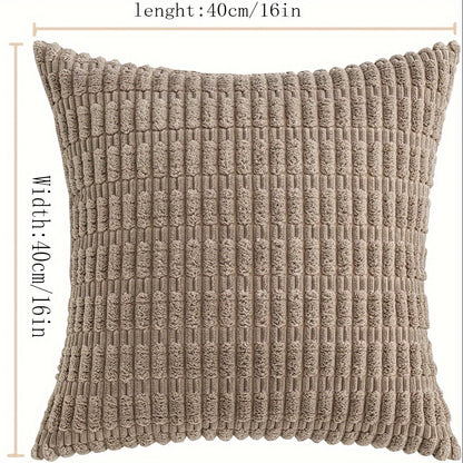 Corduroy Decorative Throw Pillow Cover Soft Bohemian Stripe Pillow Cover Modern Farmhouse Home Decoration Sofa Living Room Sofa Throw Pillow Cover