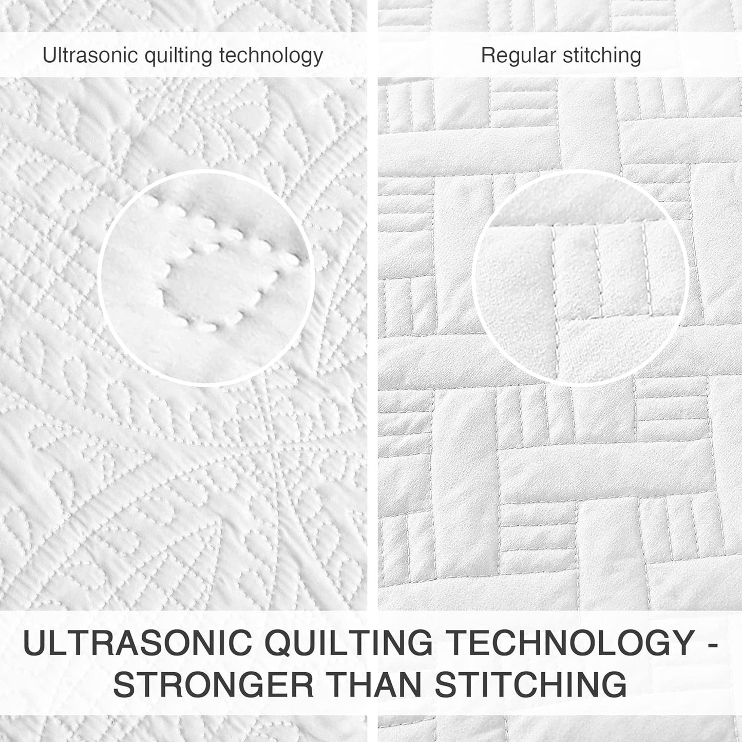 Cabin Quilts Set Summer Quilt Lightweight Microfiber Bedspread Coin Pattern Coverlet for All Season - 3 Piece (1 Quilt, 2 Pillow Shams)