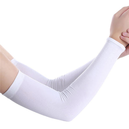 1 Pair Women Cooling Anti-UV Driving Arm Sleeves Girls Sun Protection Arm Covers For Ladies Running Riding Outdoor Sports