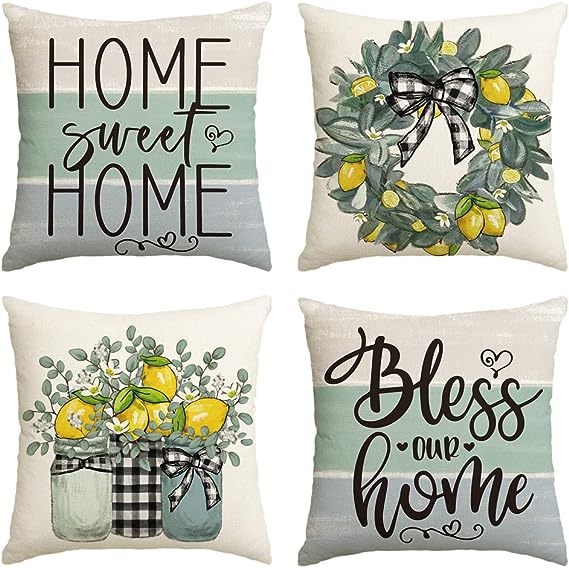 Elevate Your Home's Fall Aesthetic: 4pcs 'Hello Pumpkin' Easy-Clean Cushion Covers, Perfect for Any Room