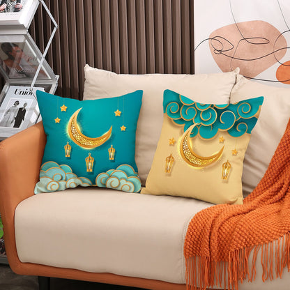 4pcs Middle East Moon Ramadan Sofa Pillowcase Living room decoration linen cushions
